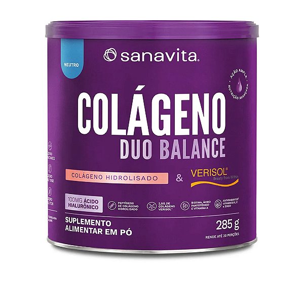 Colágeno Duo Balance Ácido Hyaluronico Sanavita Neutro
