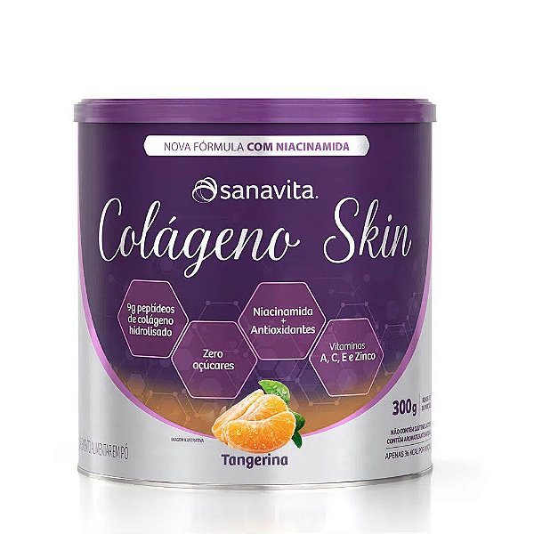 Colágeno Skin Sanavita Tangerina 300g