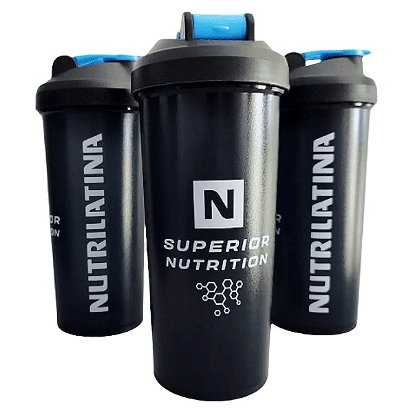 Coqueteleira Blueblack Nutrilatina 600 ml