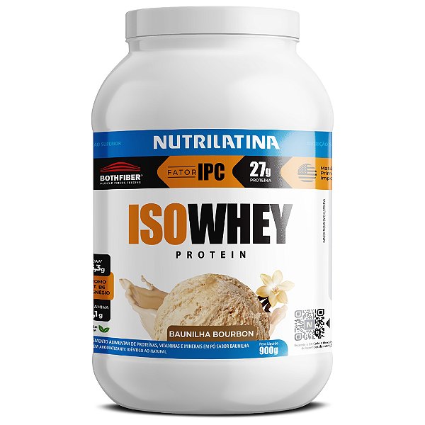 Iso Whey Protein Nutrilatina Sabor Baunilha Bourbon 900g