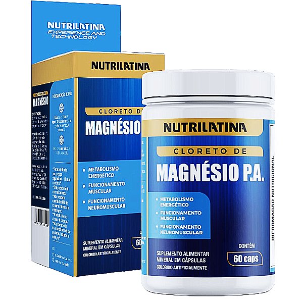 Cloreto De Magnésio P.A. Nutrilatina 60 CAPS