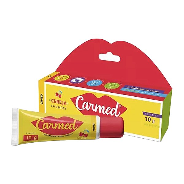 Carmed Hidratante Labial Cereja Incolor 10g