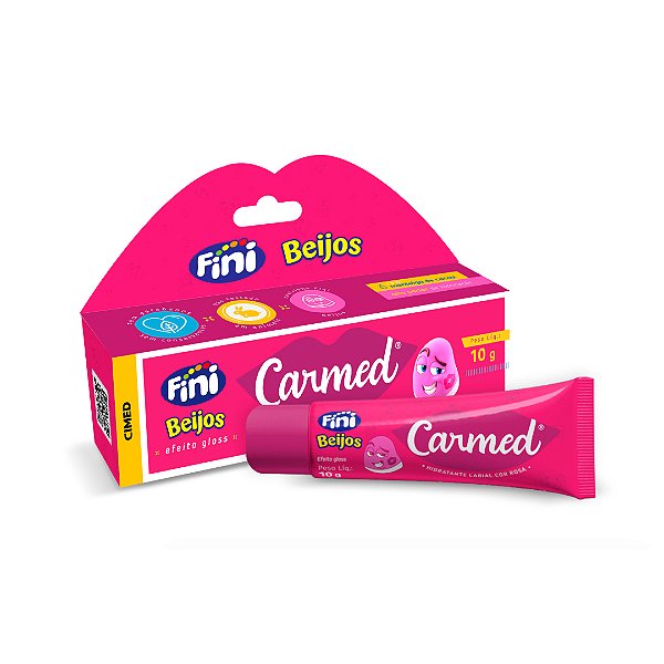 Carmed Hidratante Labial Fini Beijos Cor de Rosa 10g