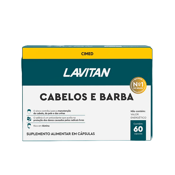 Lavitan Cabelo e Barba 60 Comprimidos