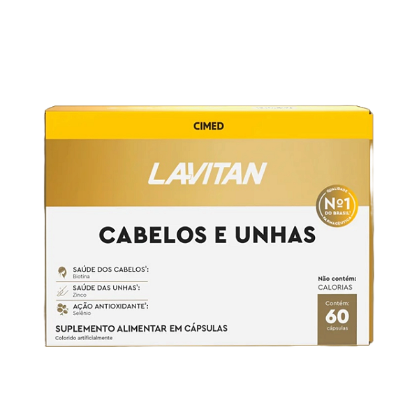 Lavitan Mais Hair Cabelos E Unhas 60 Cápsulas