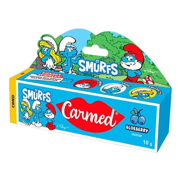 Hidratante Labial Carmed Surpresa Coleção Os Smurfs 10g