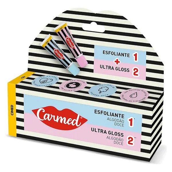 Kit Carmed SOS Esfoliante + Ultra Gloss Algodão Doce Cimed