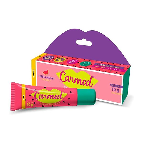 Carmed Melancia Hidratante Labial Gloss Incolor 10g Cimed