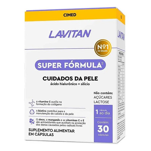 Lavitan Super Fórmula Cuidados Da Pele c/ Ácido Hialurônico