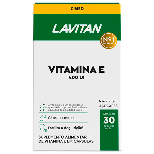 Lavitan Vitamina E 400 UI 30 Capsulas Moles Cimed