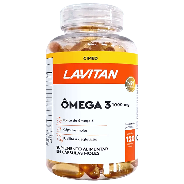 Lavitan Ômega 3 1000mg 120 Cápsulas