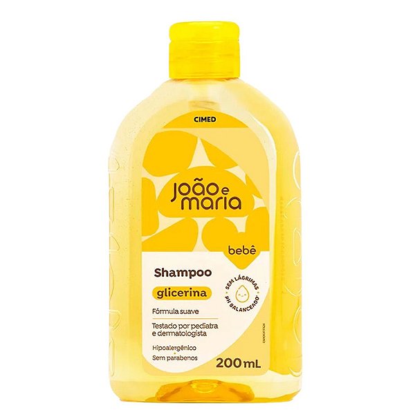 Shampoo Glicerina Bebê Recém Nascido João E Maria 200ml