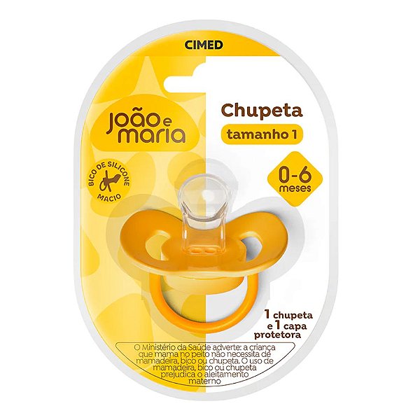 Chupeta João e Maria 0-6 meses Tamanho 1 Cimed