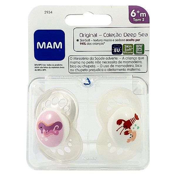 Chupeta Mam Original Coleções 6+ Menina