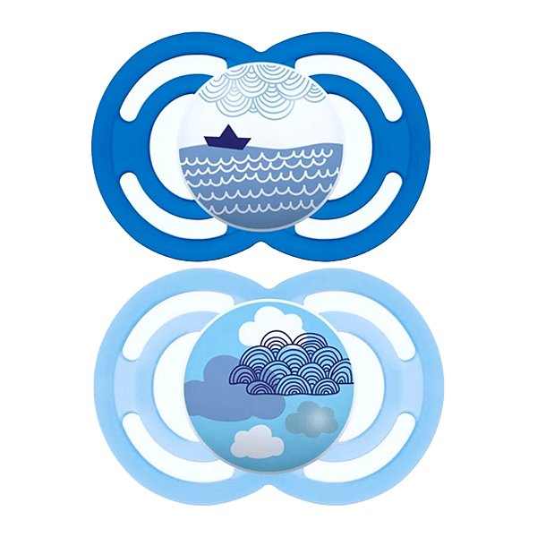 Chupeta Mam Perfect Dupla 6+ meses Menino