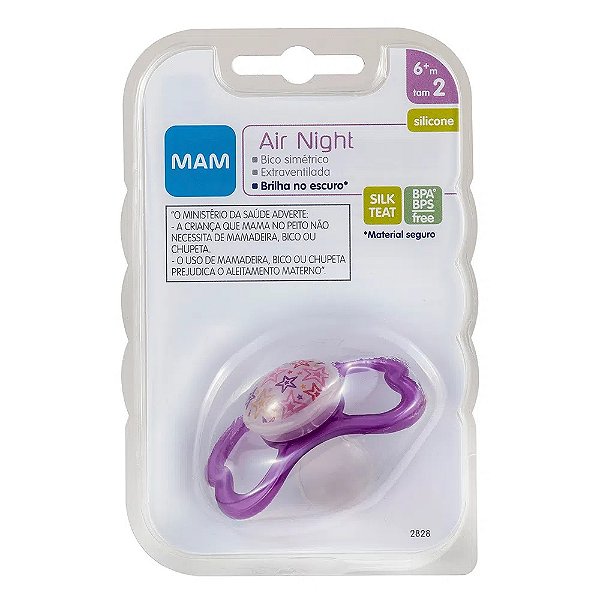 Chupeta Air Night MAM 6+ Meses Menina