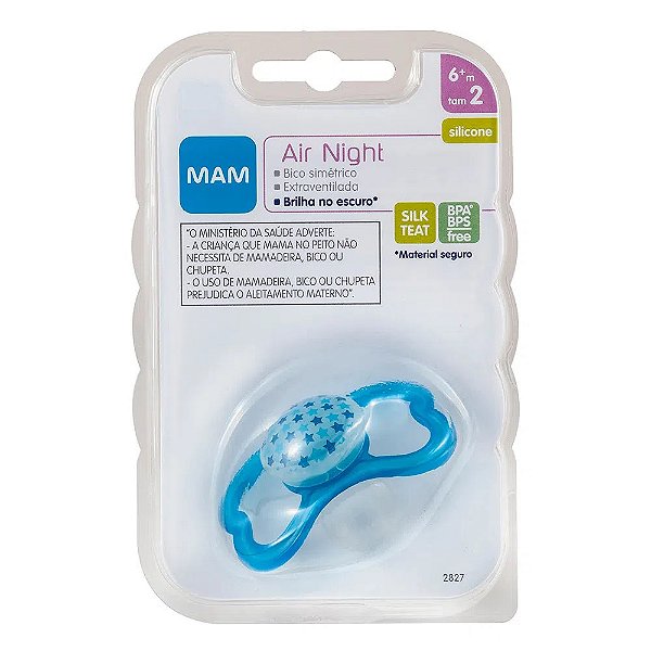 Chupeta Air Night MAM 6+ Meses Menino