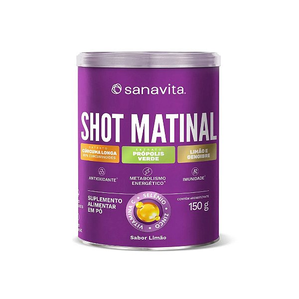 Shot Matinal Sanavita Lata 150g Sabor Limão