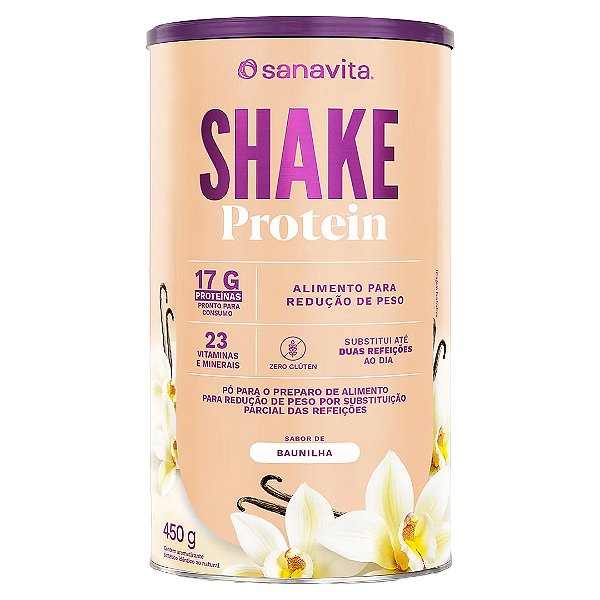 Sanavita Shake Protein Baunilha 450g