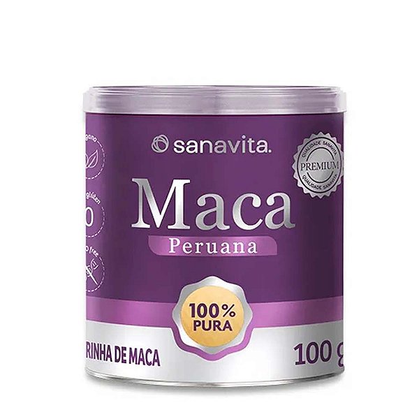 Maca Peruana 100% Pura Sanavita Farinha De Maca 100g