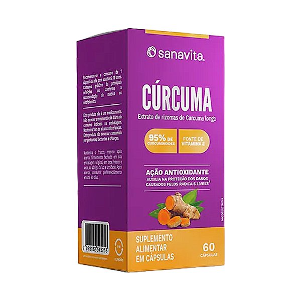 Cúrcuma Sanavita 60 Cápsulas
