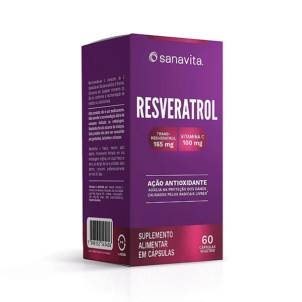 Resveratrol Sanavita 60 Cápsulas