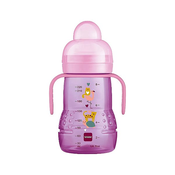 Copo De Treinamento Mam Night Rosa Transição 220ml