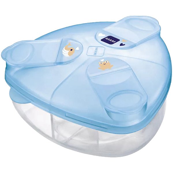 Porta Leite em pó MAM Milk Powder Box Azul