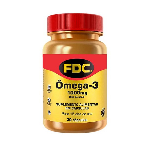 FDC Ômega 3 1000mg 30cp Importado USA