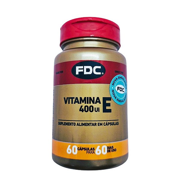 Vitamina E 400ui Fdc Com 60 Cápsulas Importada Eua