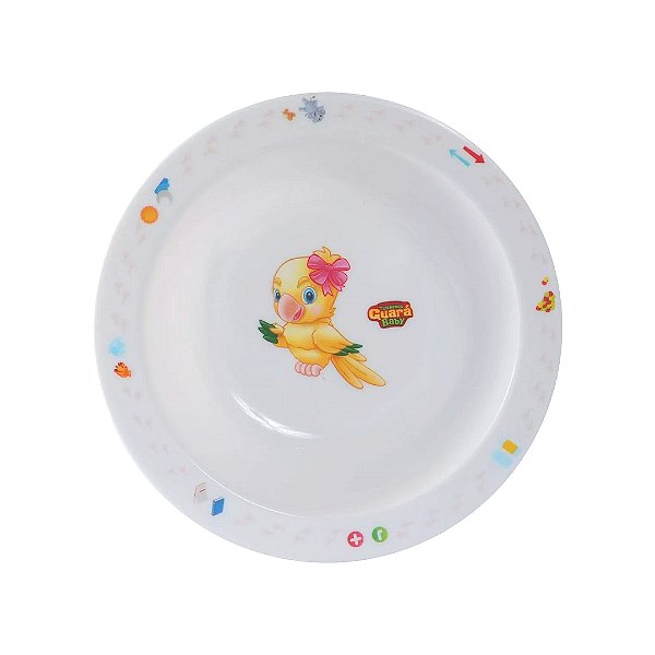Prato Bowl Tigela Infantil Turminha Guará Estampa + 6 Meses