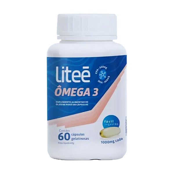 Liteé Ômega3 1.000mg Liteé  60 Cápsulas Softgel