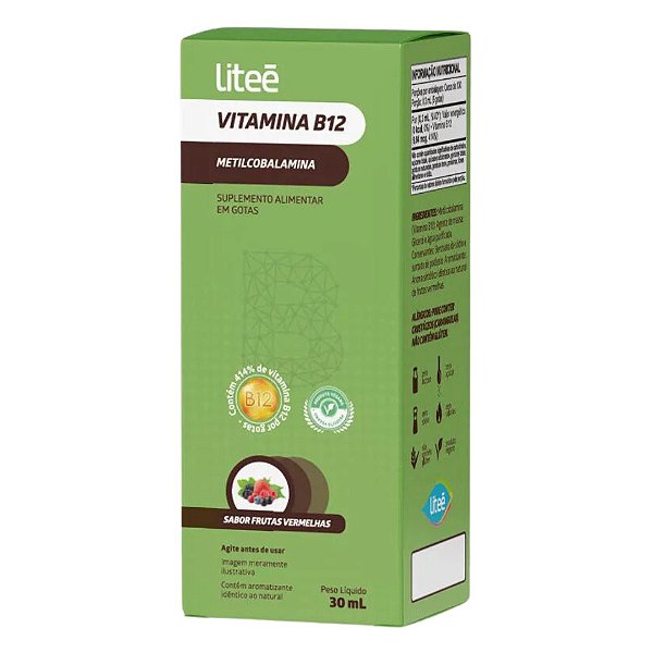 Litee Vitamina B12 Metilcobalamina Em Gotas 30ml