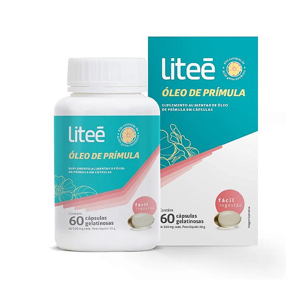 Liteé Óleo de Prímula 60 Cápsulas Gelatinosas