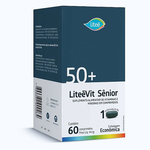 LiteéVit Sênior 50+ 60 Comprimidos