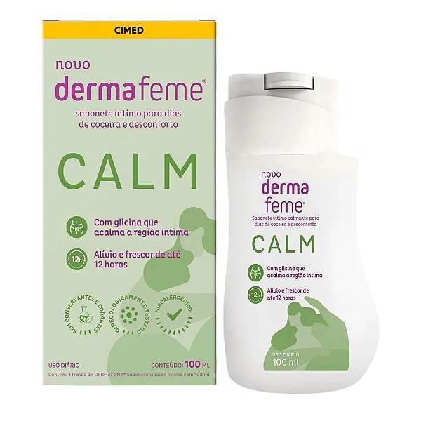 Sabonete Líquido Íntimo Dermafeme Calm 100ml Cimed