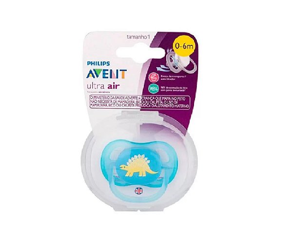 Chupeta Ultra Air 0 a 6 meses Menino - Philips Avent