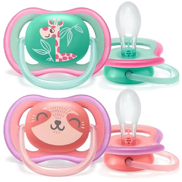 Chupeta Ultra Air Dupla 18m+ Plus Menina - Philips Avent