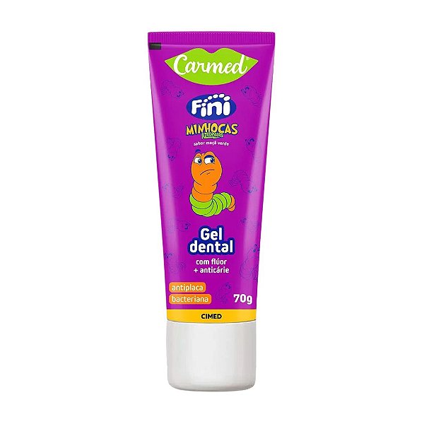 Gel Dental Carmed Fini Minhocas 70g Pasta De Dente Fluor
