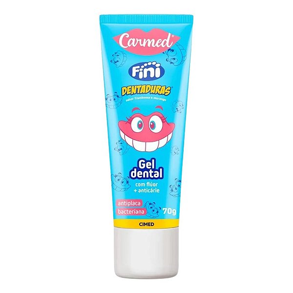 Gel Dental Carmed Fini Dentadura 70g Pasta De Dente Fini