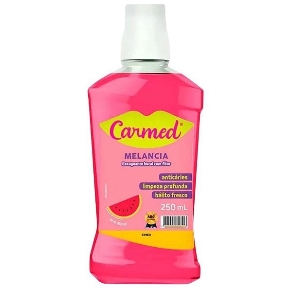 Enxaguante Bucal Carmed Melancia 250ml  Zero Alcool Cimed