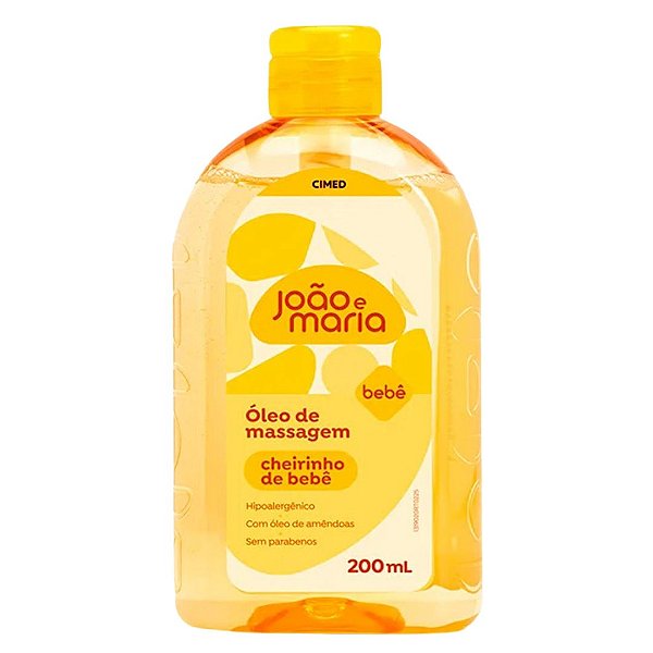 Óleo De Massagem João e Maria Bebê Cimed