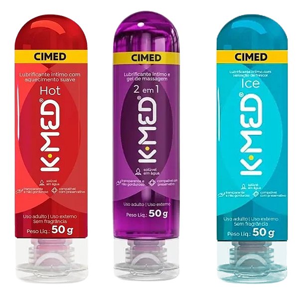 Kit K-Med Trio Hot + Ice + 2 em 1 50 Gramas Cimed
