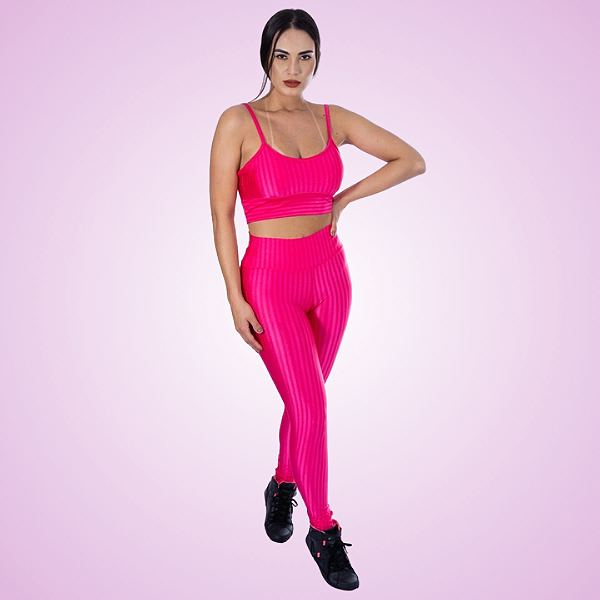 Calça Legging 3D Pink