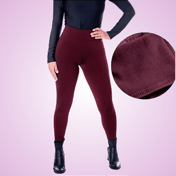 Legging Flanelada Bordo