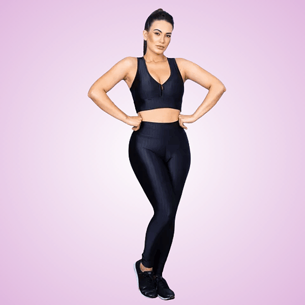 Conjunto Top Nadador + Legging 3d