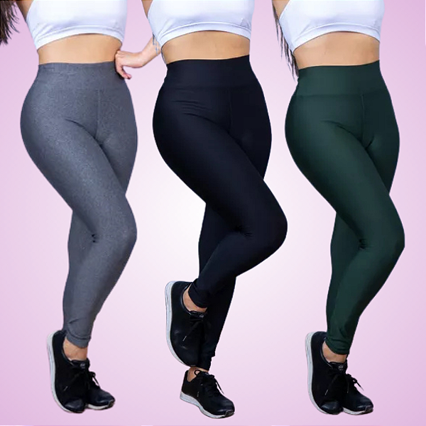 Kit 3 Leggings Sport (a partir de R$38,61)