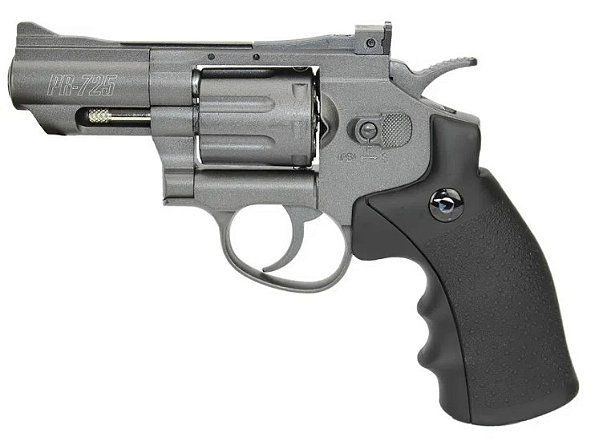 Revólver Pressão Co2 PR-725 - 8 Tiros Full Metal 2,5" - Cal 4.5mm - GAMO