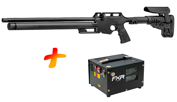 Carabina de Pressão PCP Force 1 - Cal 5.5 - Reximex + Compressor Compact FXR