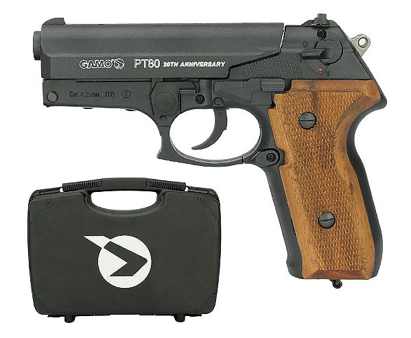 Pistola de Pressão CO2 PT-80 20Th Anniversary Cal. 4.5mm - GAMO